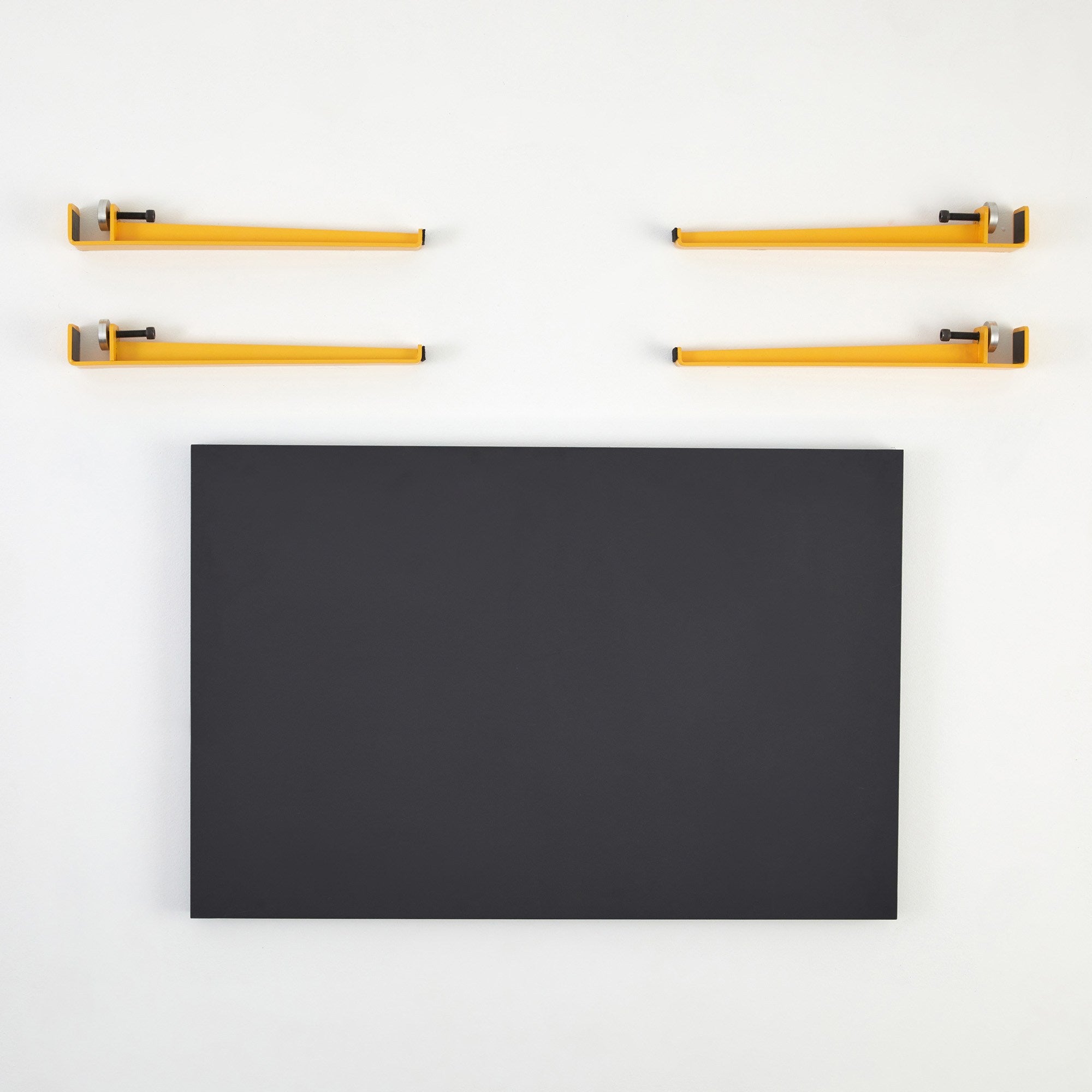 Mesa de Centro Antracite com Pernas de Aço - 90x60cm Montagem Rápida e Fácil