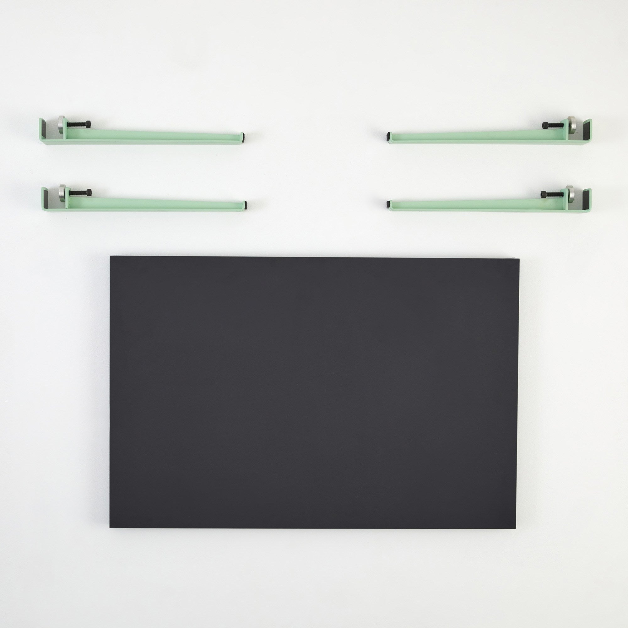 Mesa de Centro Moderna Antracite com Pernas de Aço - Montagem Rápida e Fácil 90x60cm