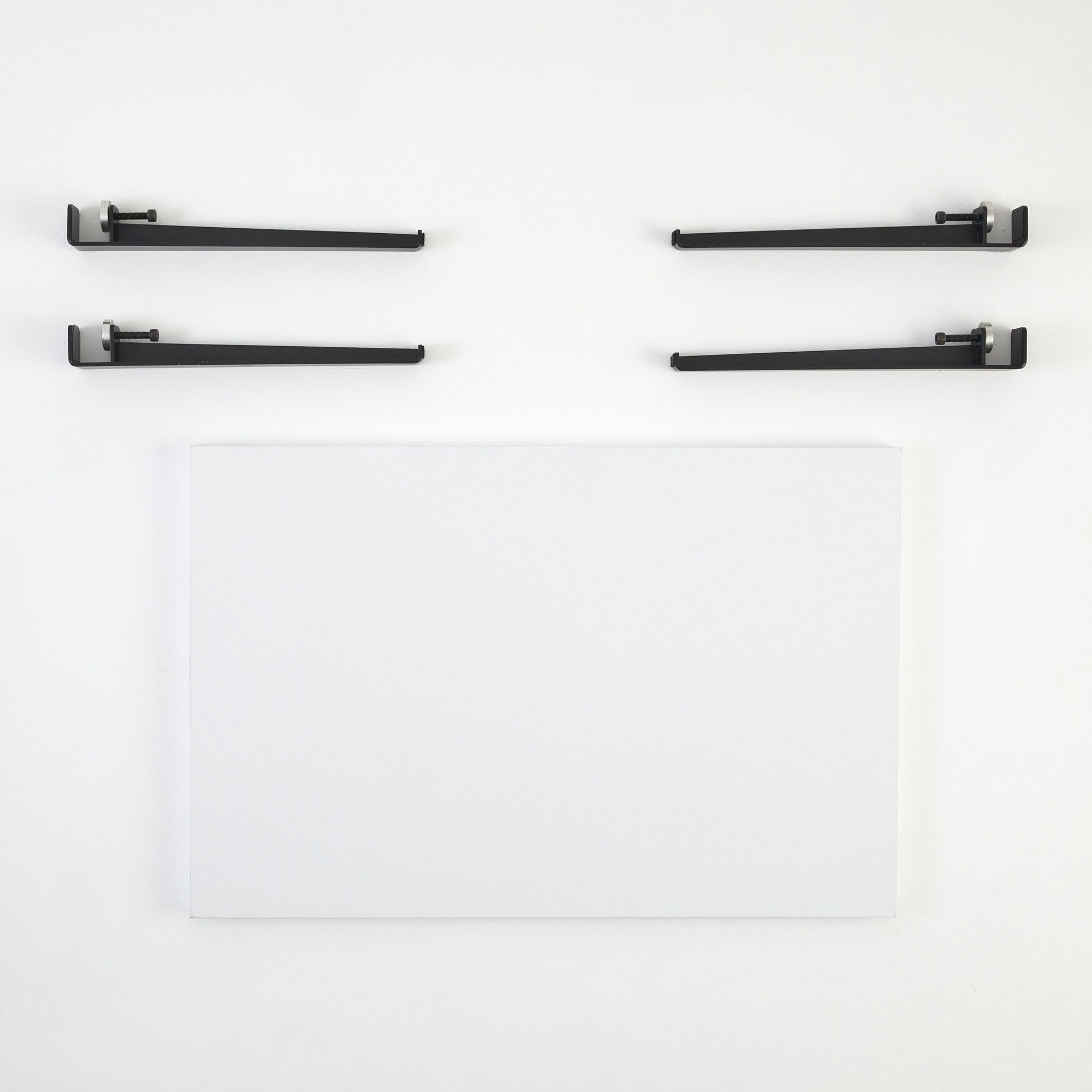 Mesa de Centro Moderna com Pernas de Aço - Montagem Rápida e Fácil - 90x60cm Branco e Preto