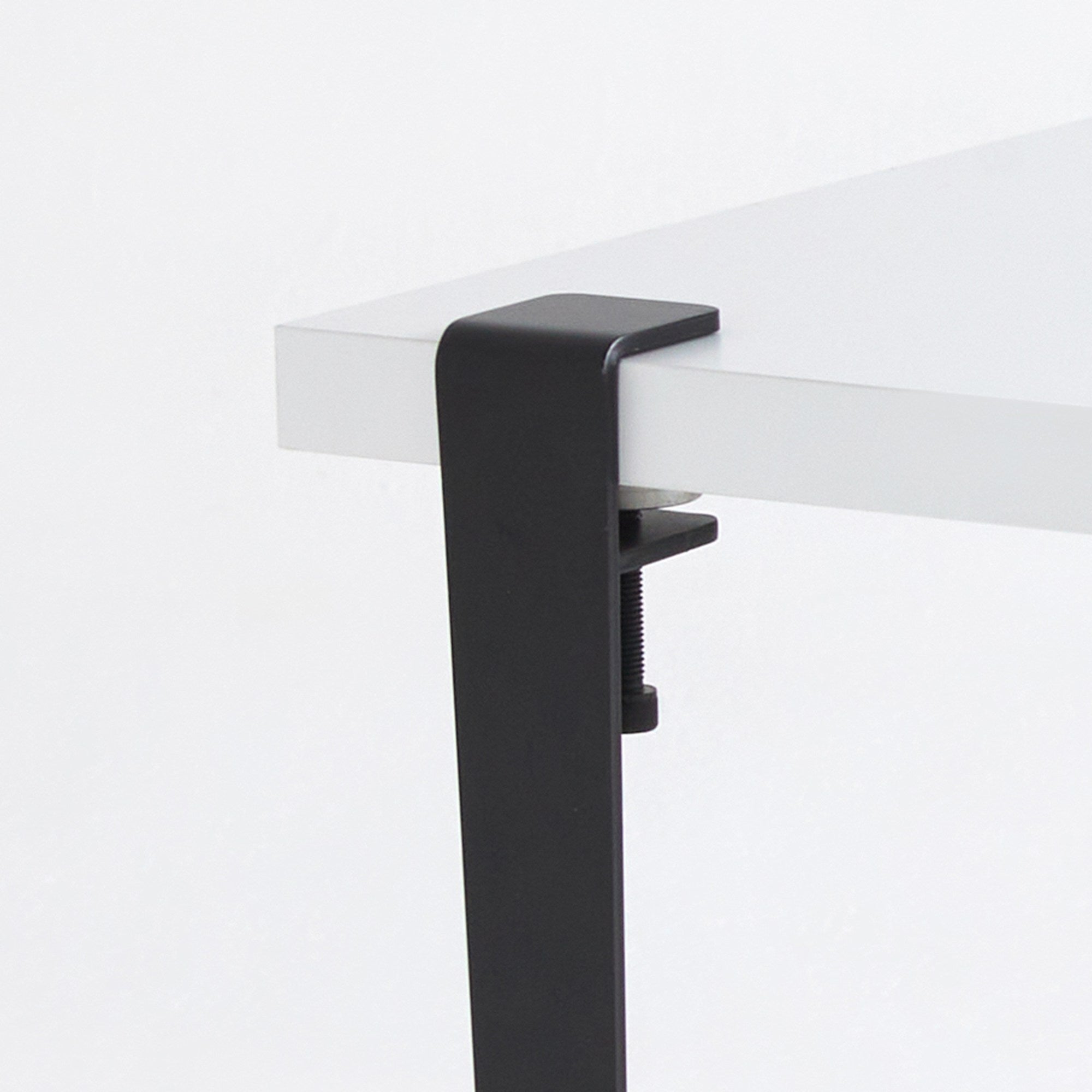 Mesa de Centro Moderna com Pernas de Aço - Montagem Rápida e Fácil - 90x60cm Branco e Preto