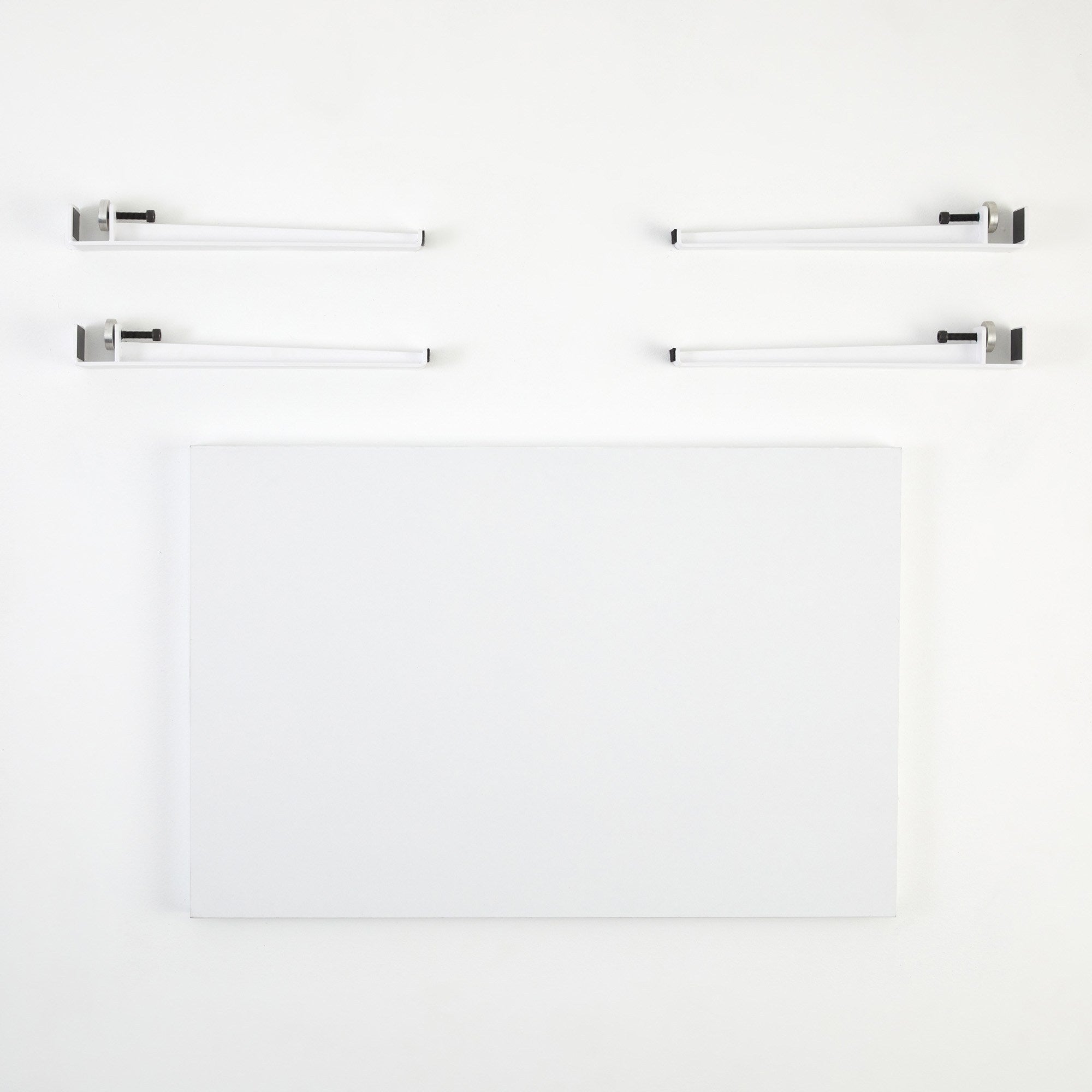 Mesa de Centro Branca com Pernas de Aço - Montagem Rápida e Fácil 90x60cm