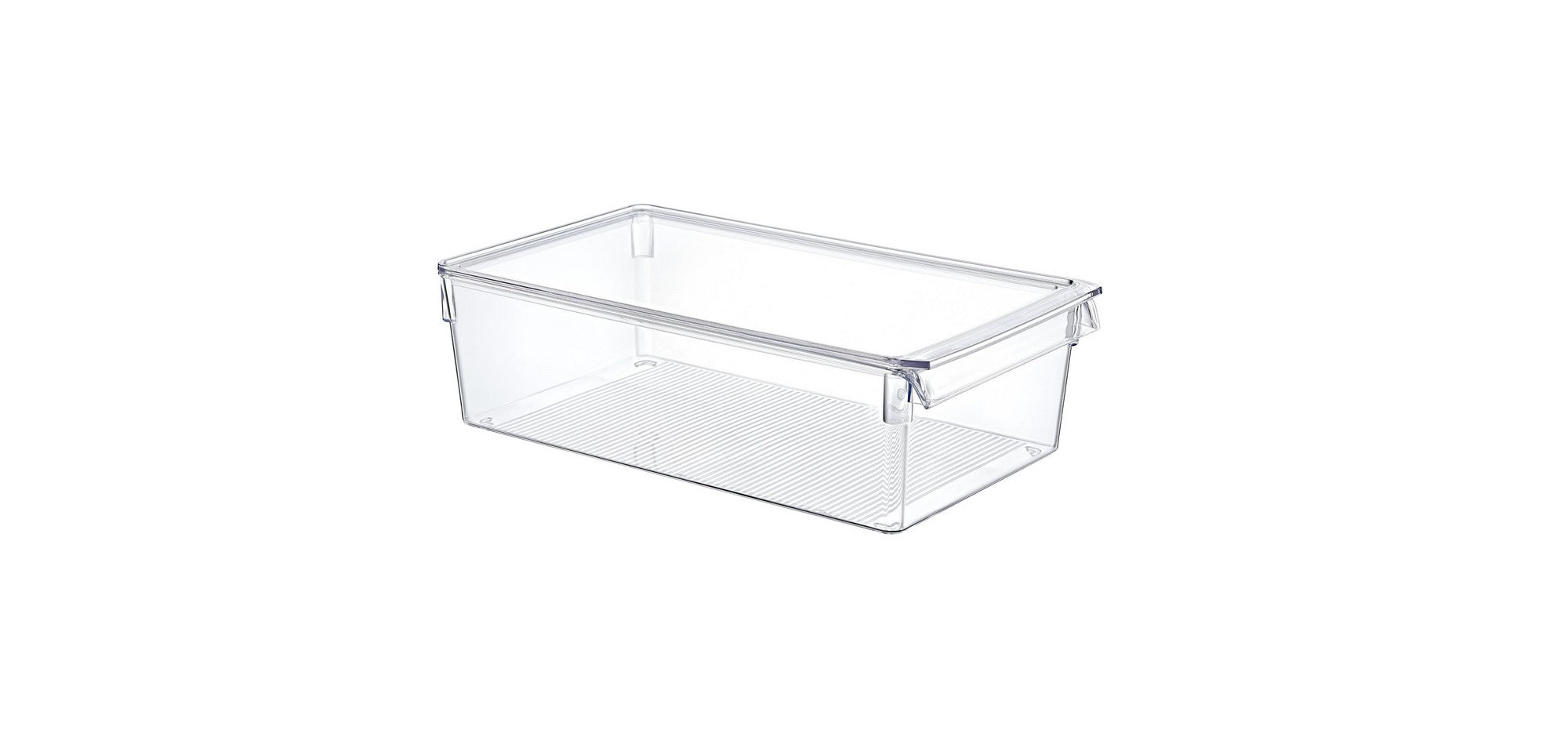 Conjunto organizador de geladeira – 9 peças – Transparente – Plástico