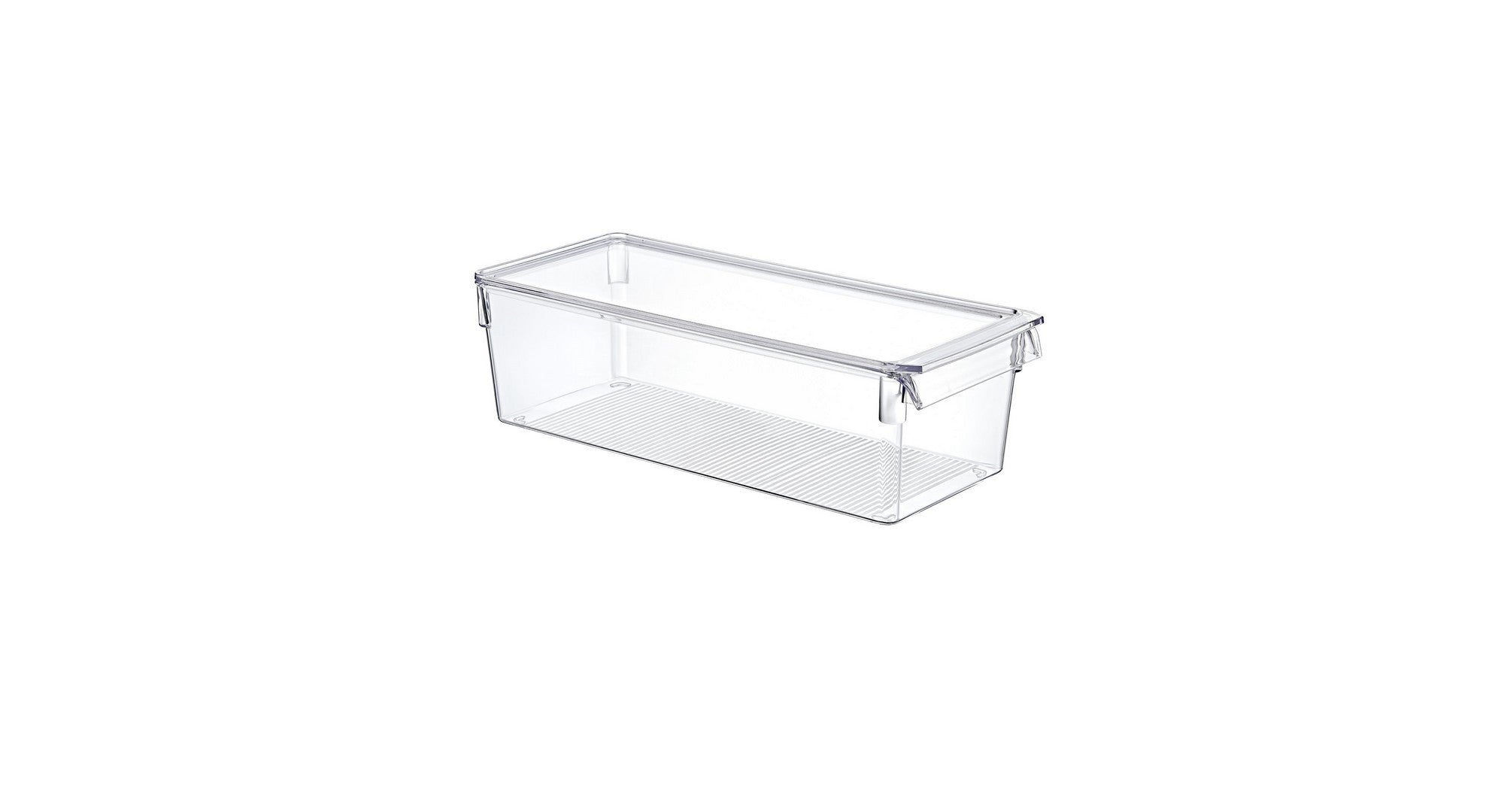 Conjunto organizador de geladeira – 9 peças – Transparente – Plástico