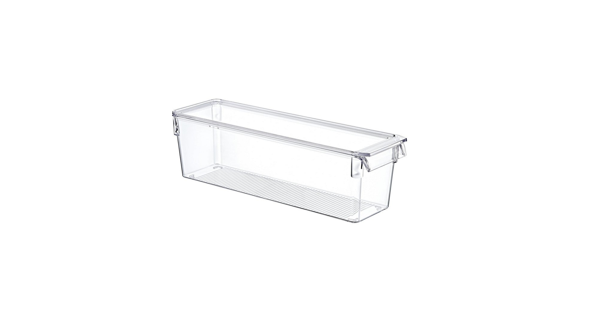 Conjunto organizador de geladeira – 9 peças – Transparente – Plástico