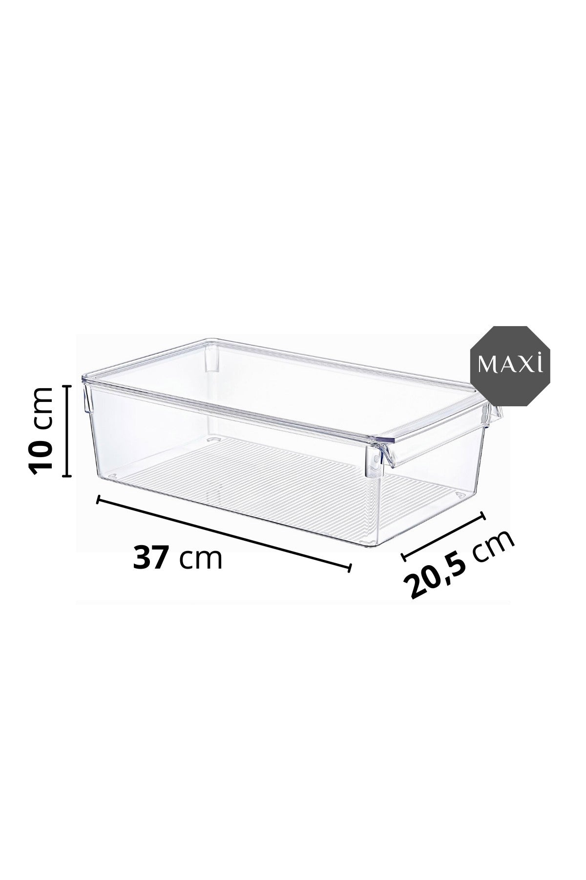 Conjunto de Organizadores de Geladeira – 37 x 20,5 x 10 cm – Transparente – Plástico