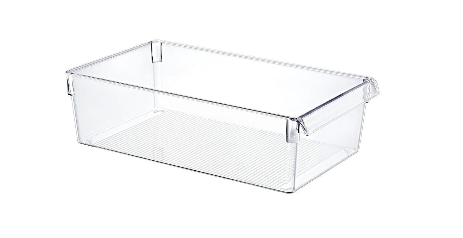 Conjunto de Organizadores de Geladeira – 37 x 20,5 x 10 cm – Transparente – Plástico