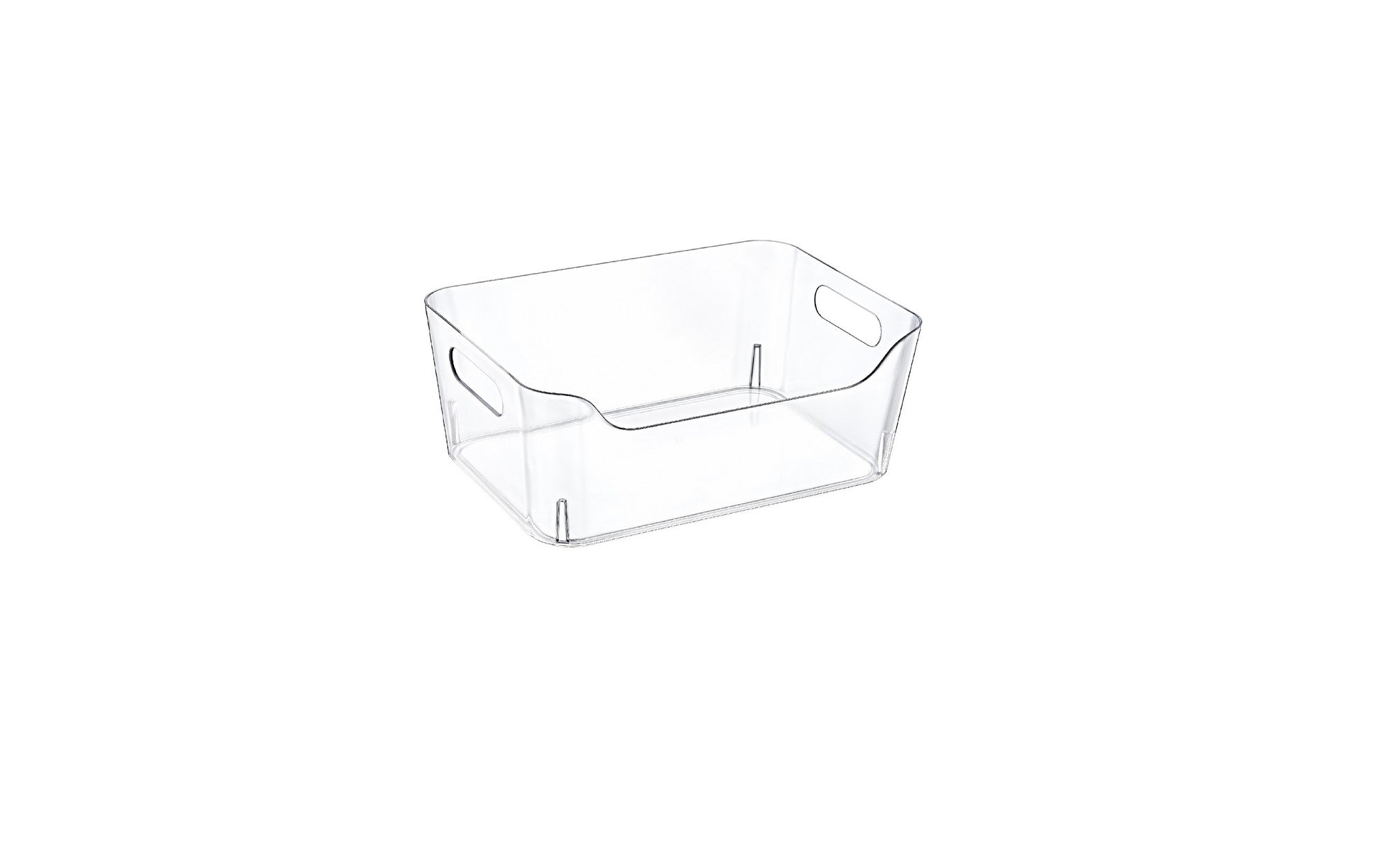 Conjunto de Organizadores de Geladeira – 30,5 x 21,5 x 12,5 cm – Transparente – Plástico
