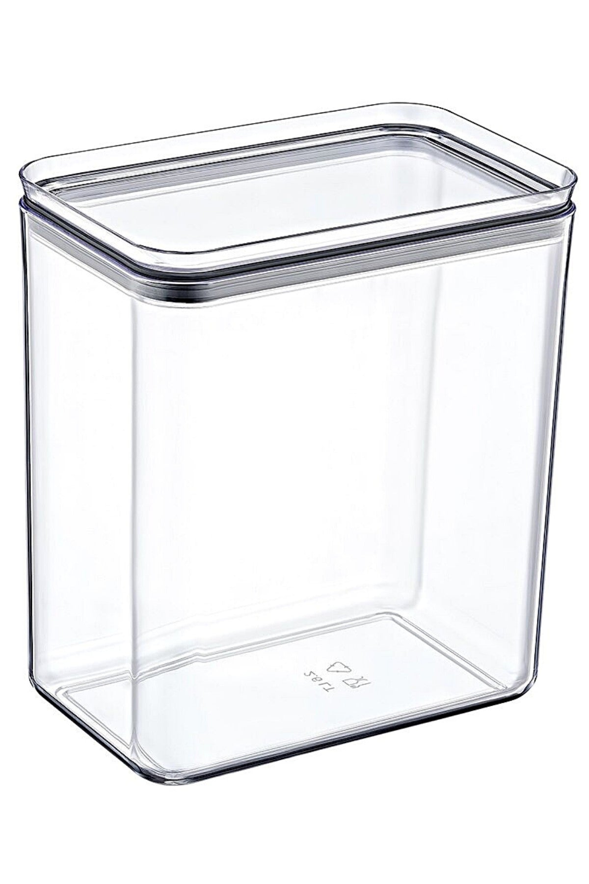 Conjunto de caixas de armazenamento – 16,5 x 10,5 x 19 cm – Transparente – Plástico