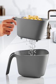 Conjunto de Coadores (2 peças) – 24 x 21 x 14 cm – Antracite – Plástico