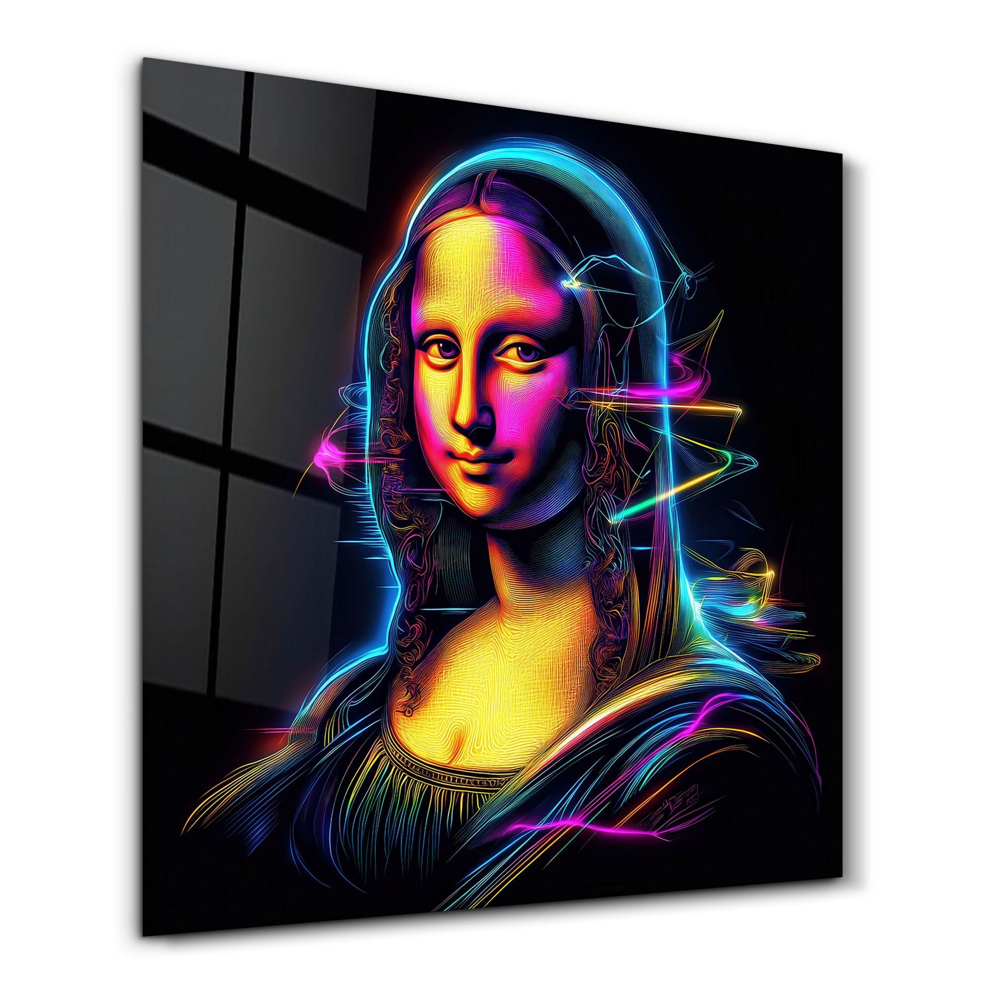 Quadro Decorativo em Vidro Temperado SPK-3002, 40 x 40 cm, Multicolor, Impressão UV, 4 mm