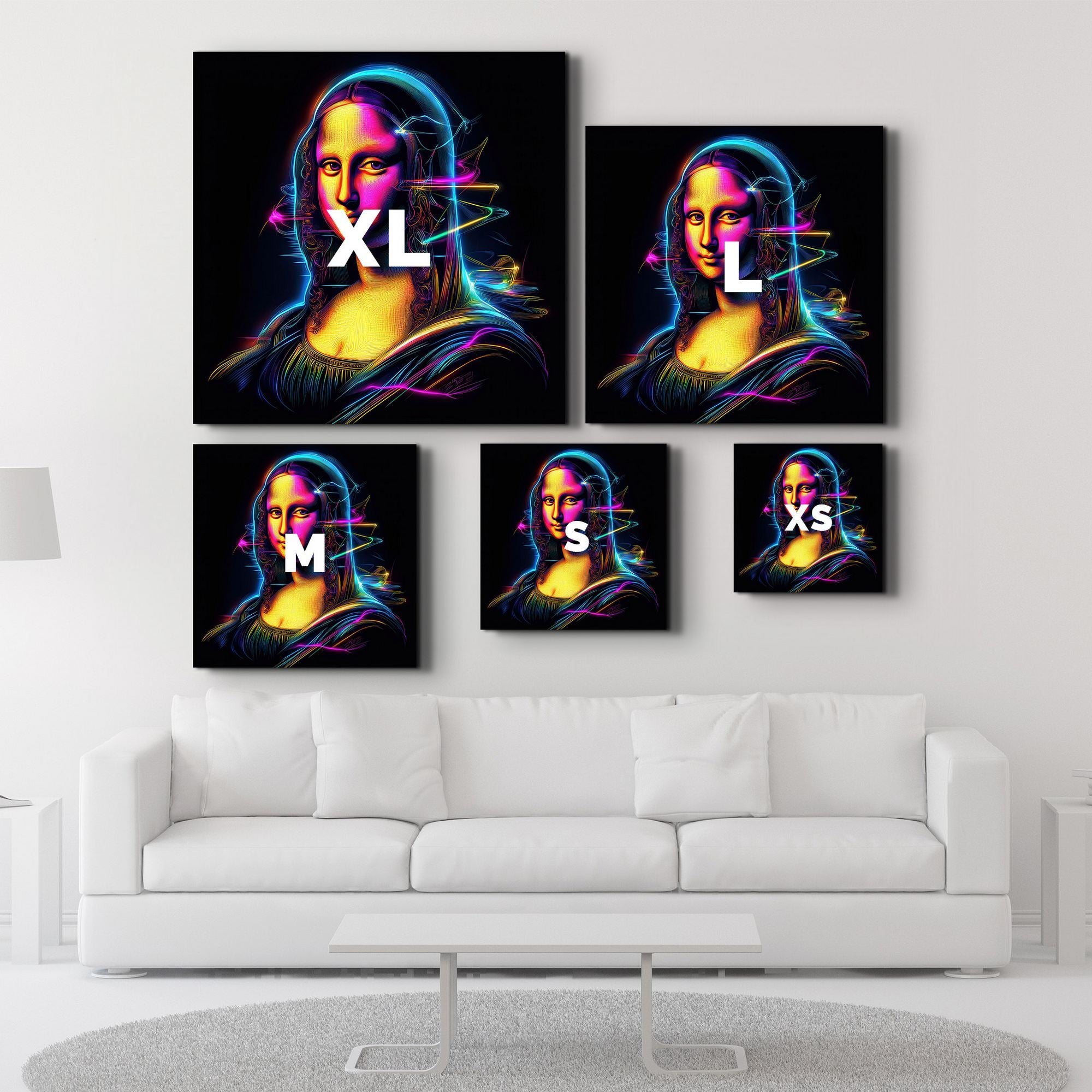 Quadro Decorativo em Vidro Temperado SPK-3002, 40 x 40 cm, Multicolor, Impressão UV, 4 mm