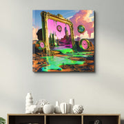 SPK-3003 Quadro em Vidro Temperado 40x40 cm Multicolor | Impressão UV | 4 mm