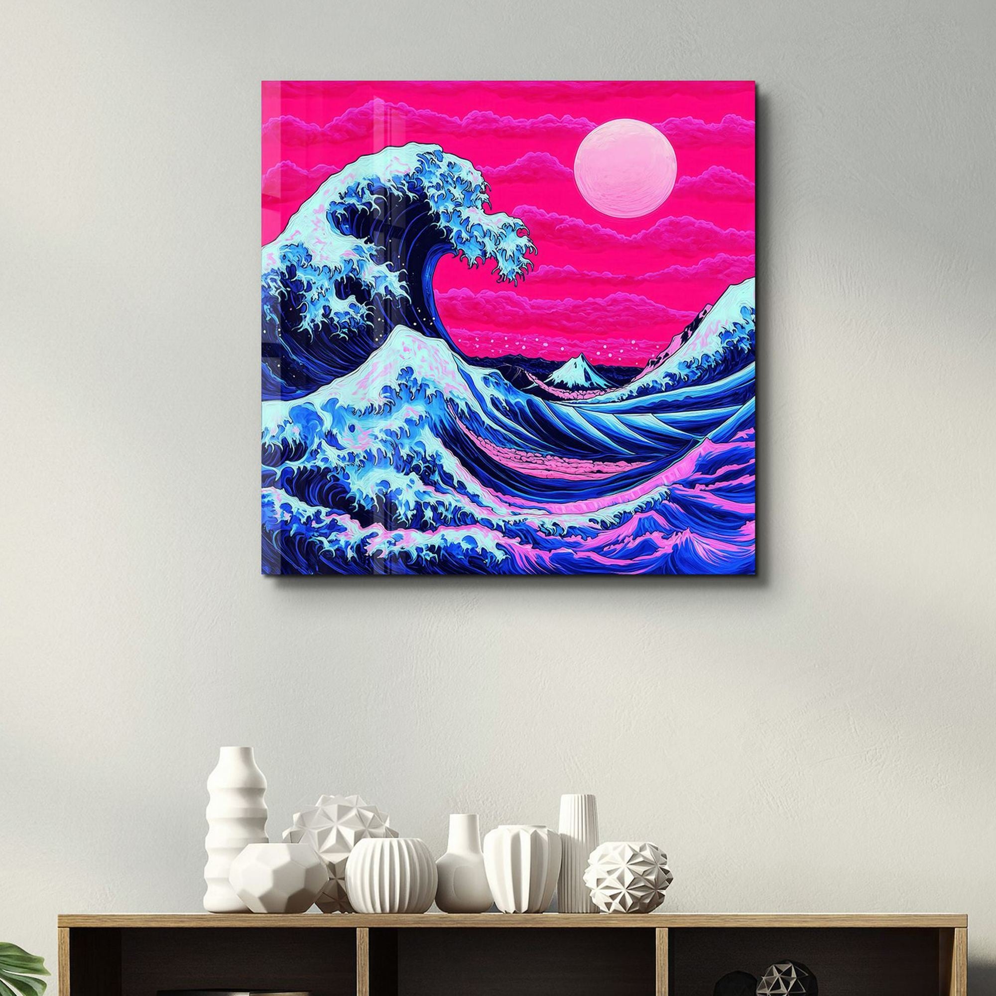 Quadro Decorativo em Vidro Temperado 40x40 cm Multicolor SPK-3004 (4 mm, Impressão UV)