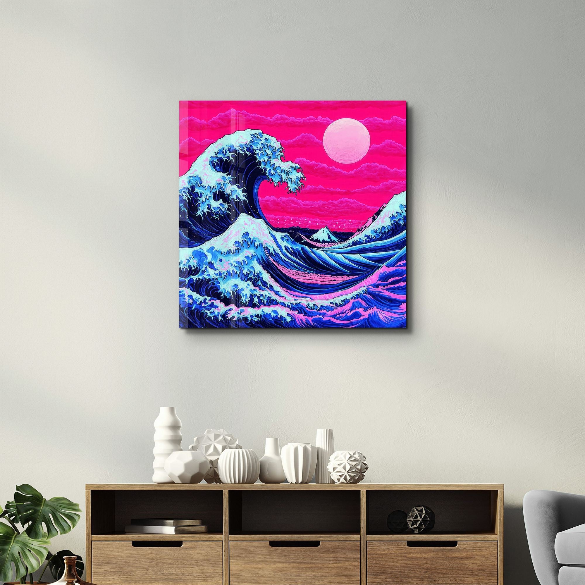 Quadro Decorativo em Vidro Temperado 40x40 cm Multicolor SPK-3004 (4 mm, Impressão UV)