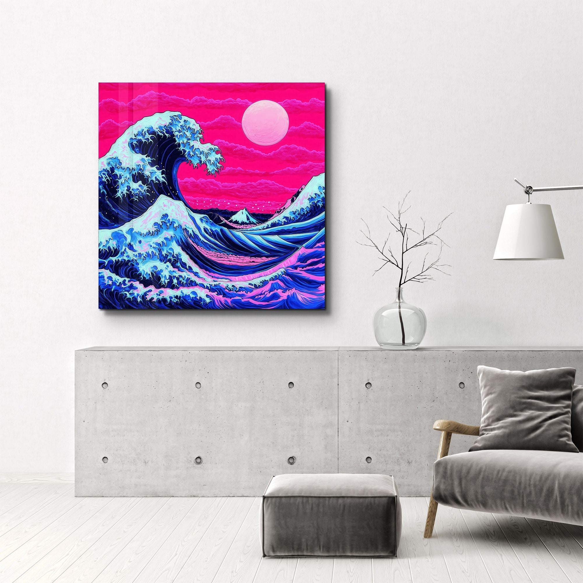 Quadro Decorativo em Vidro Temperado 40x40 cm Multicolor SPK-3004 (4 mm, Impressão UV)