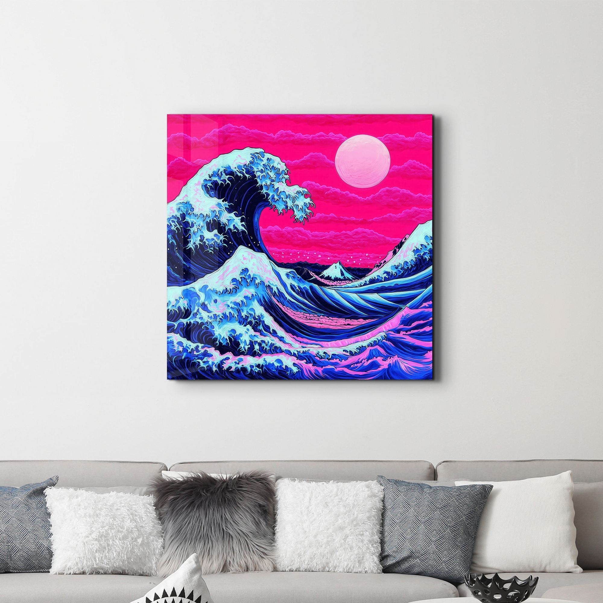 Quadro Decorativo em Vidro Temperado 40x40 cm Multicolor SPK-3004 (4 mm, Impressão UV)