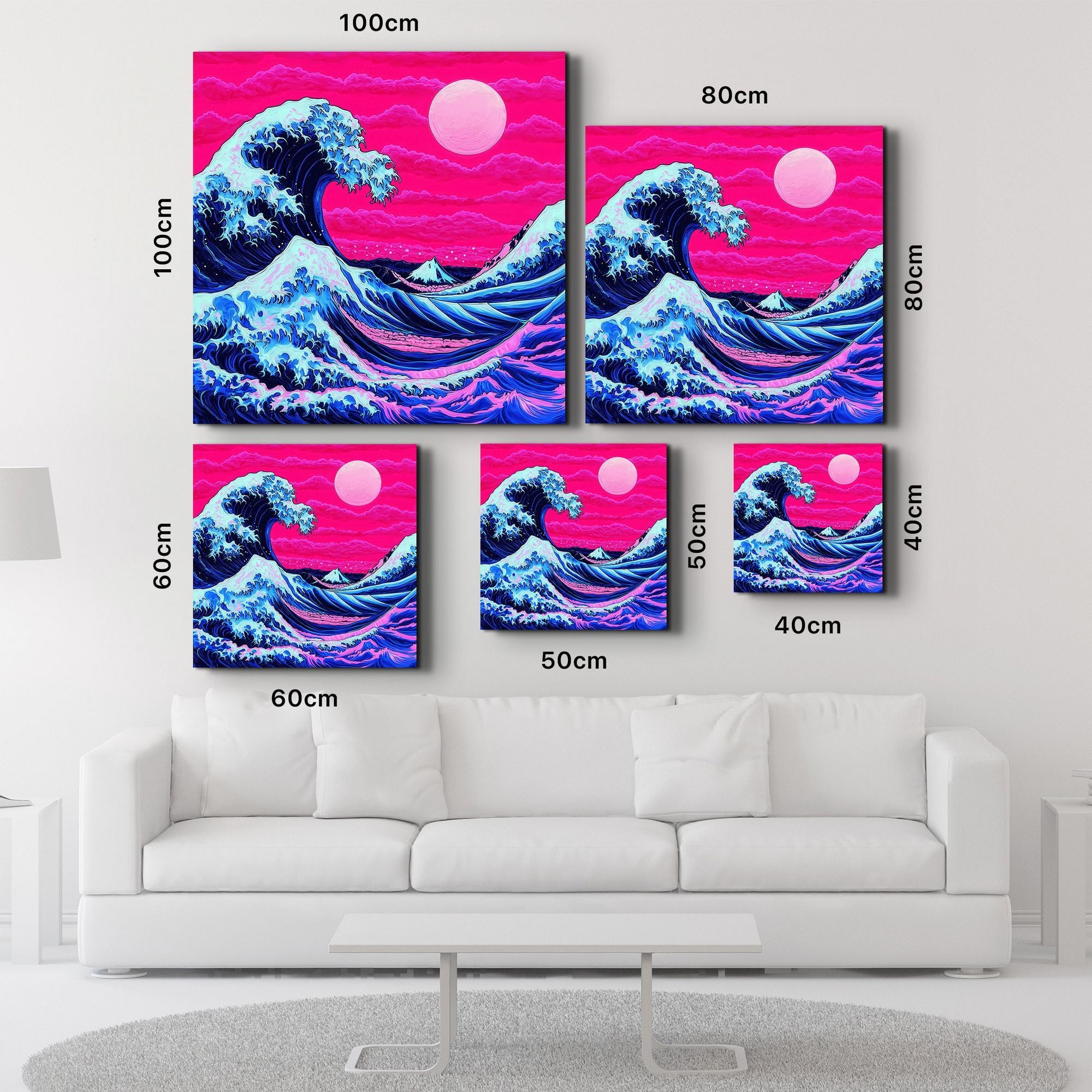 Quadro Decorativo em Vidro Temperado 40x40 cm Multicolor SPK-3004 (4 mm, Impressão UV)