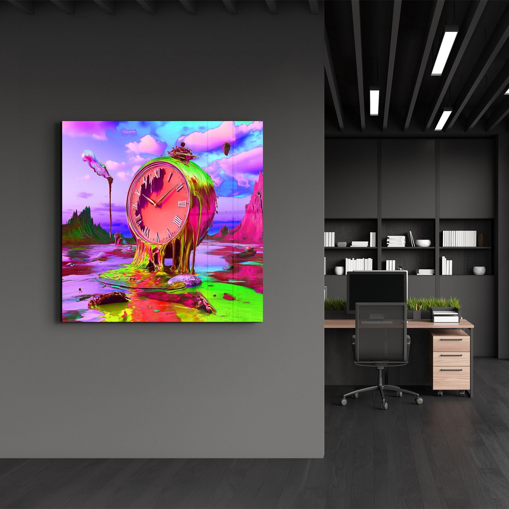 Quadro Decorativo em Vidro Temperado 40 x 40 cm, Multicolor — SPK-3005 (4 mm, Impressão UV, 1,9 kg)