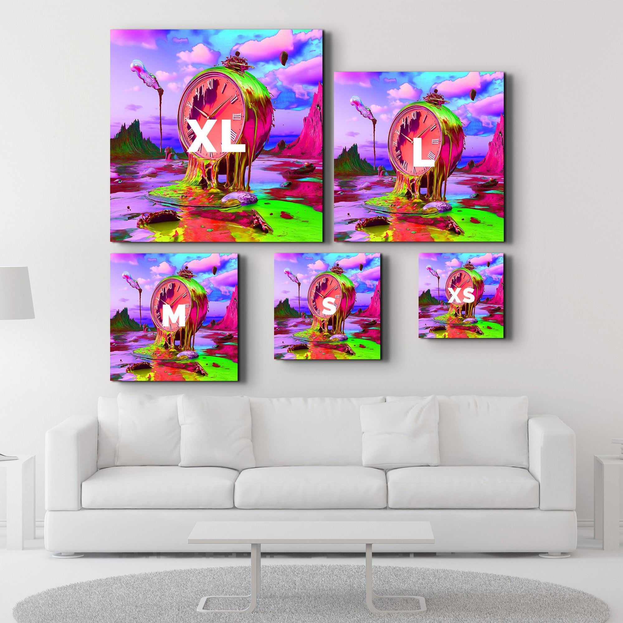 Quadro Decorativo em Vidro Temperado 40 x 40 cm, Multicolor — SPK-3005 (4 mm, Impressão UV, 1,9 kg)