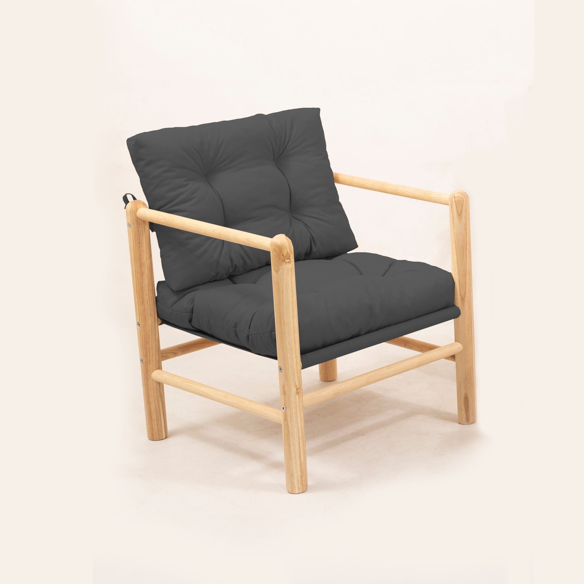 Sofá de jardim de 1 lugar-MYG03 - Anthracite-Antracite
