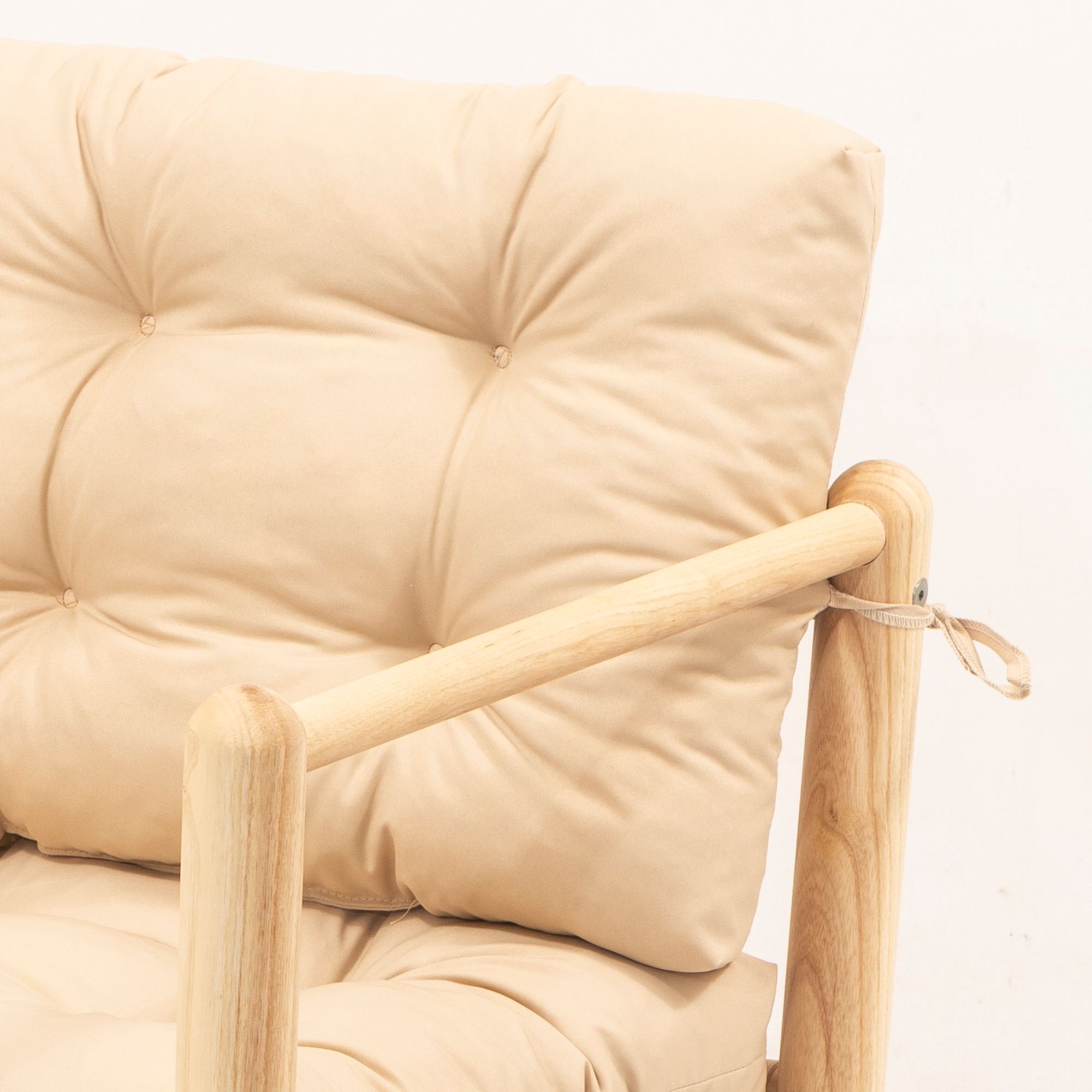 Sofá de jardim de 2 lugares-MYG04 - Cream-Creme