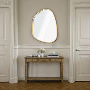 Espelho Decorativo-Asymmetric Design-Ouro