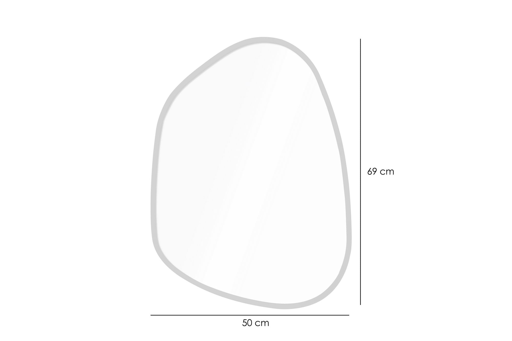 Espelho Decorativo-Asymmetric Design-Prata