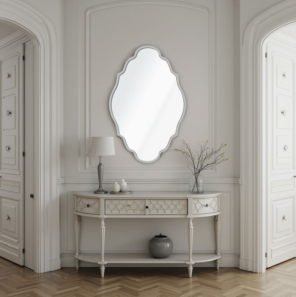 Espelho Decorativo-Axis-Prata