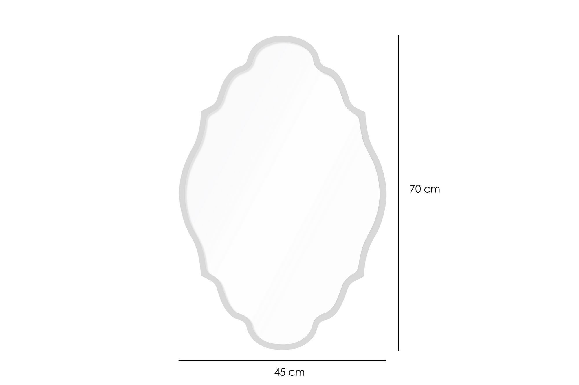 Espelho Decorativo-Axis-Branco