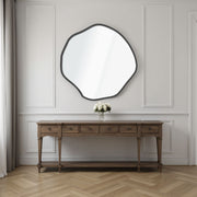 Espelho Decorativo-Bowed-Preto