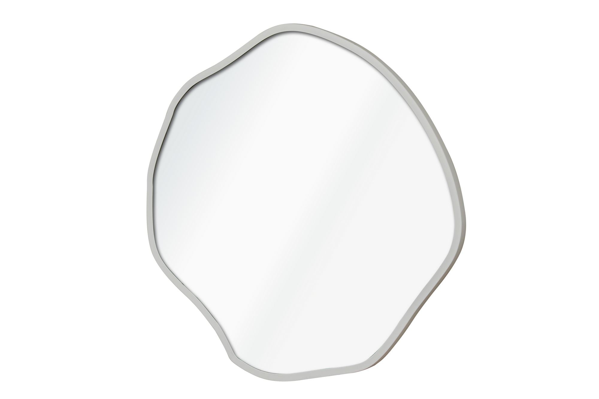 Espelho Decorativo-Bowed-Prata