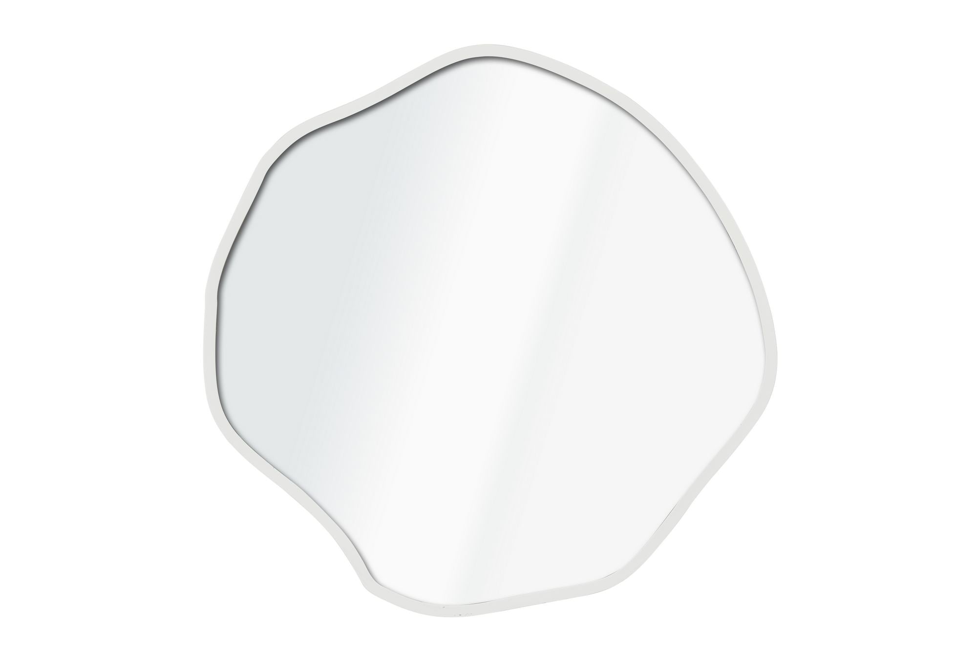 Espelho Decorativo-Bowed-Branco
