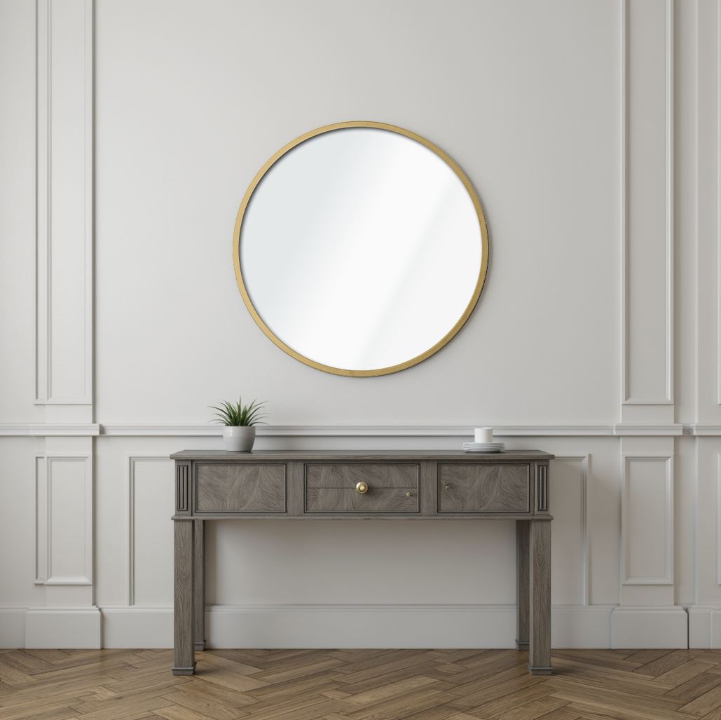 Espelho Decorativo-Ocean-Ouro