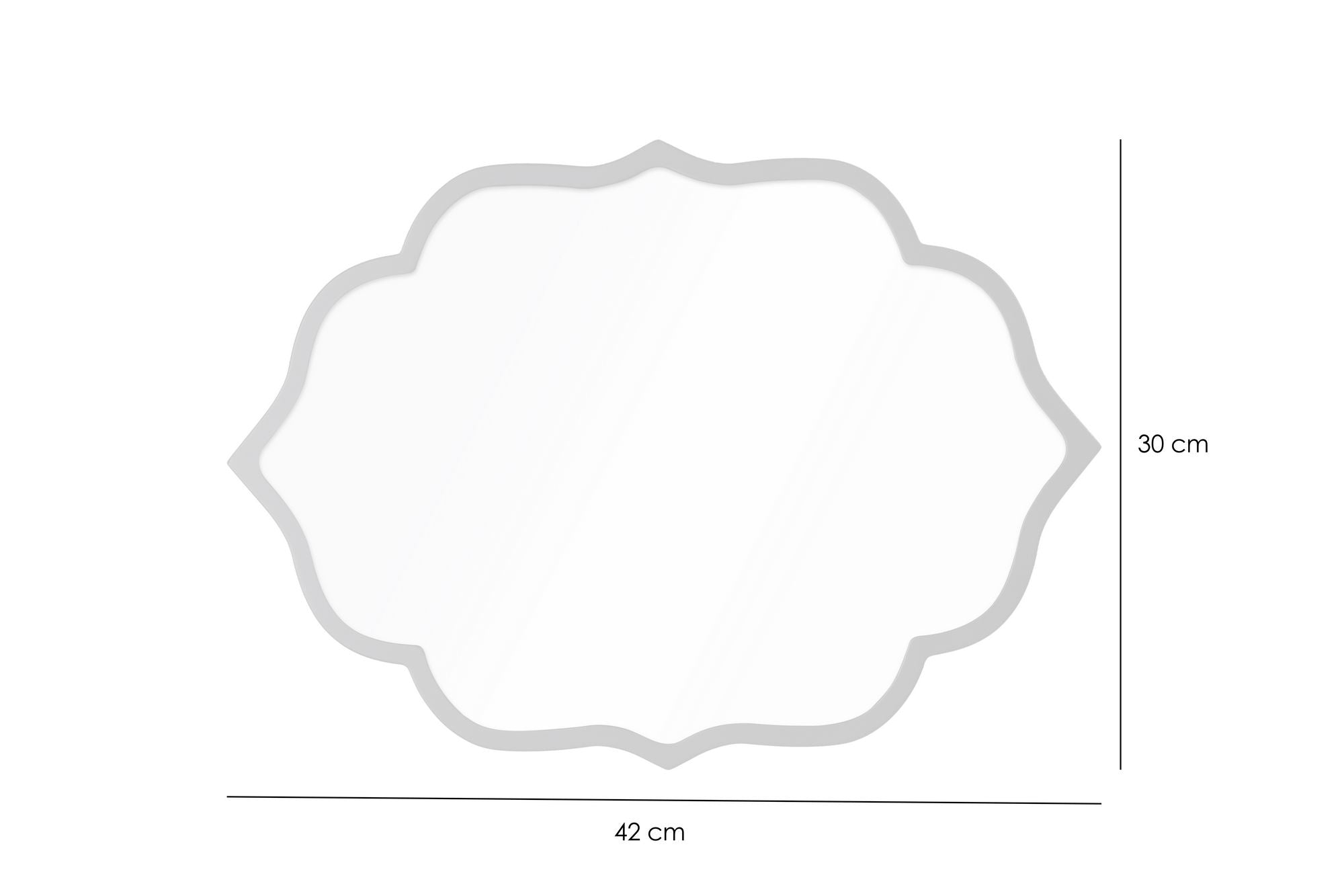 Espelho Decorativo-Velvet-Branco