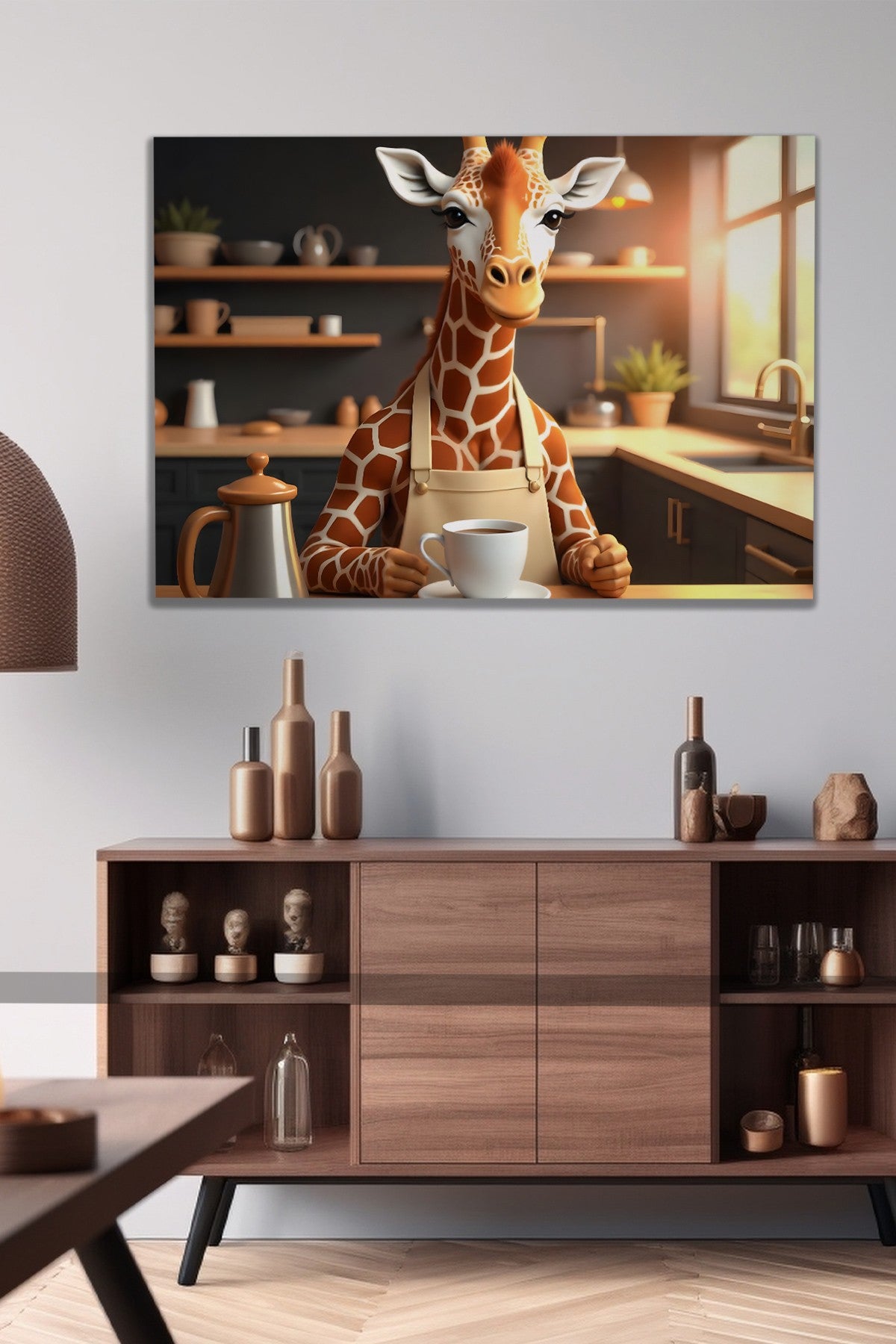 Quadro Decorativo em Tela 50x70cm - Arte Multicolor em Canvas 100% - Espessura 3cm para Decoração de Interiores