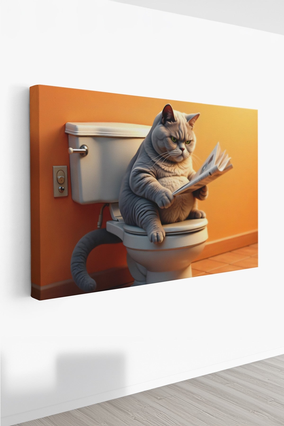 Quadro Decorativo em Tela 50x70cm - Arte Multicolor em Canvas 100% - Espessura 3cm para Decoração de Interiores