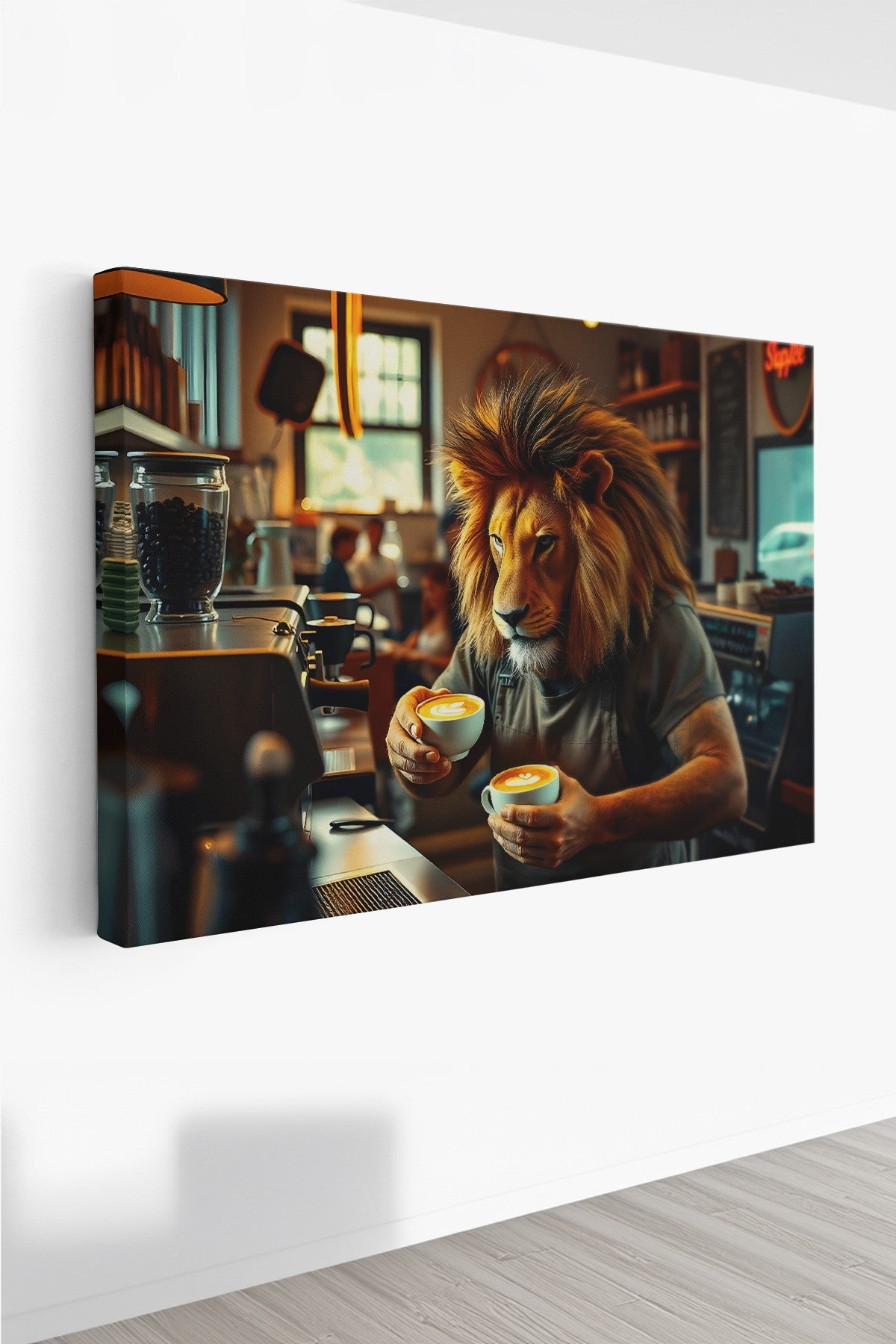 Quadro Decorativo em Tela 40x60cm - Arte Multicolor Premium 100% Canvas 3cm Espessura