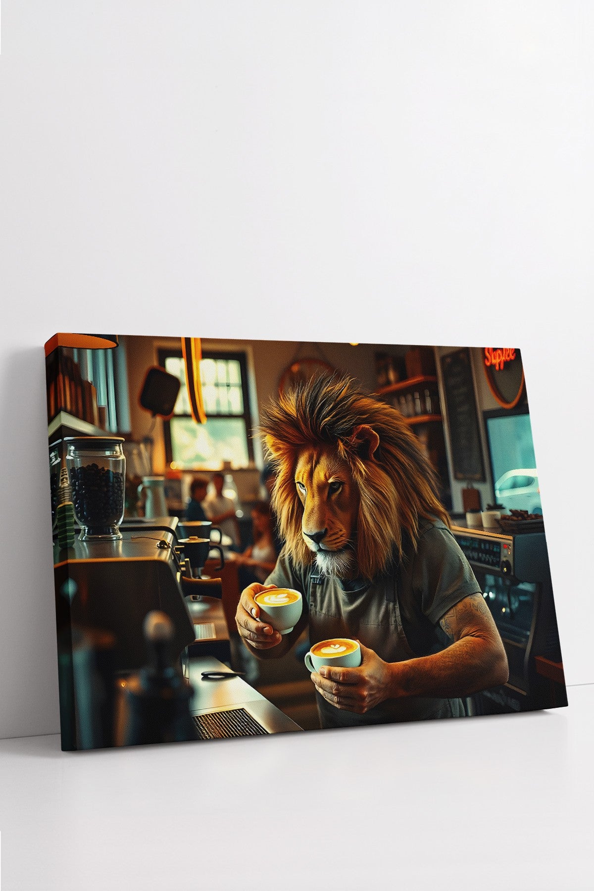 Quadro Decorativo em Tela 40x60cm - Arte Multicolor Premium 100% Canvas 3cm Espessura