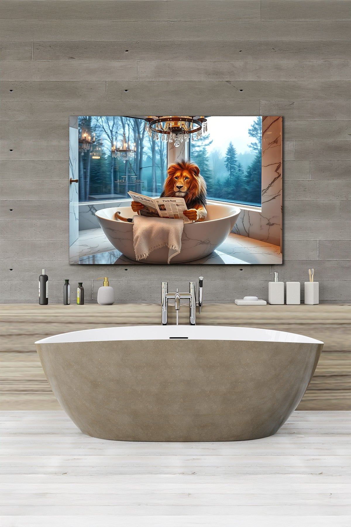 Quadro Decorativo em Tela 50x70cm - Arte Multicolor em Canvas 100% - Espessura 3cm para Decoração de Interiores