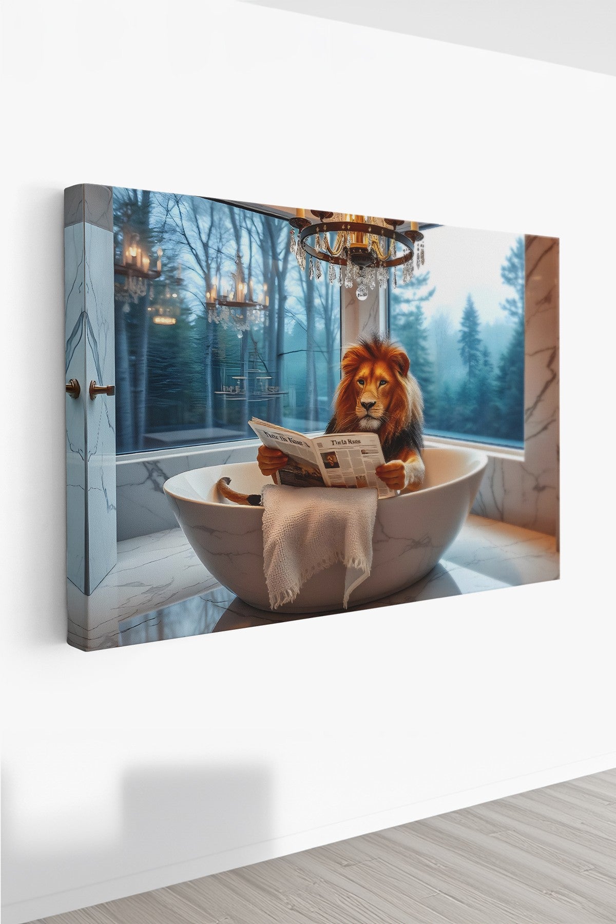 Quadro Decorativo em Tela 70x100cm - Arte Multicolor Premium 100% Canvas 3cm Espessura