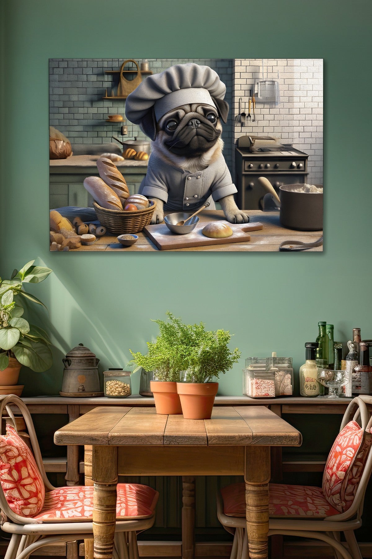 Quadro Decorativo em Tela 40x60cm - Arte Multicolor Premium 100% Canvas 3cm Espessura