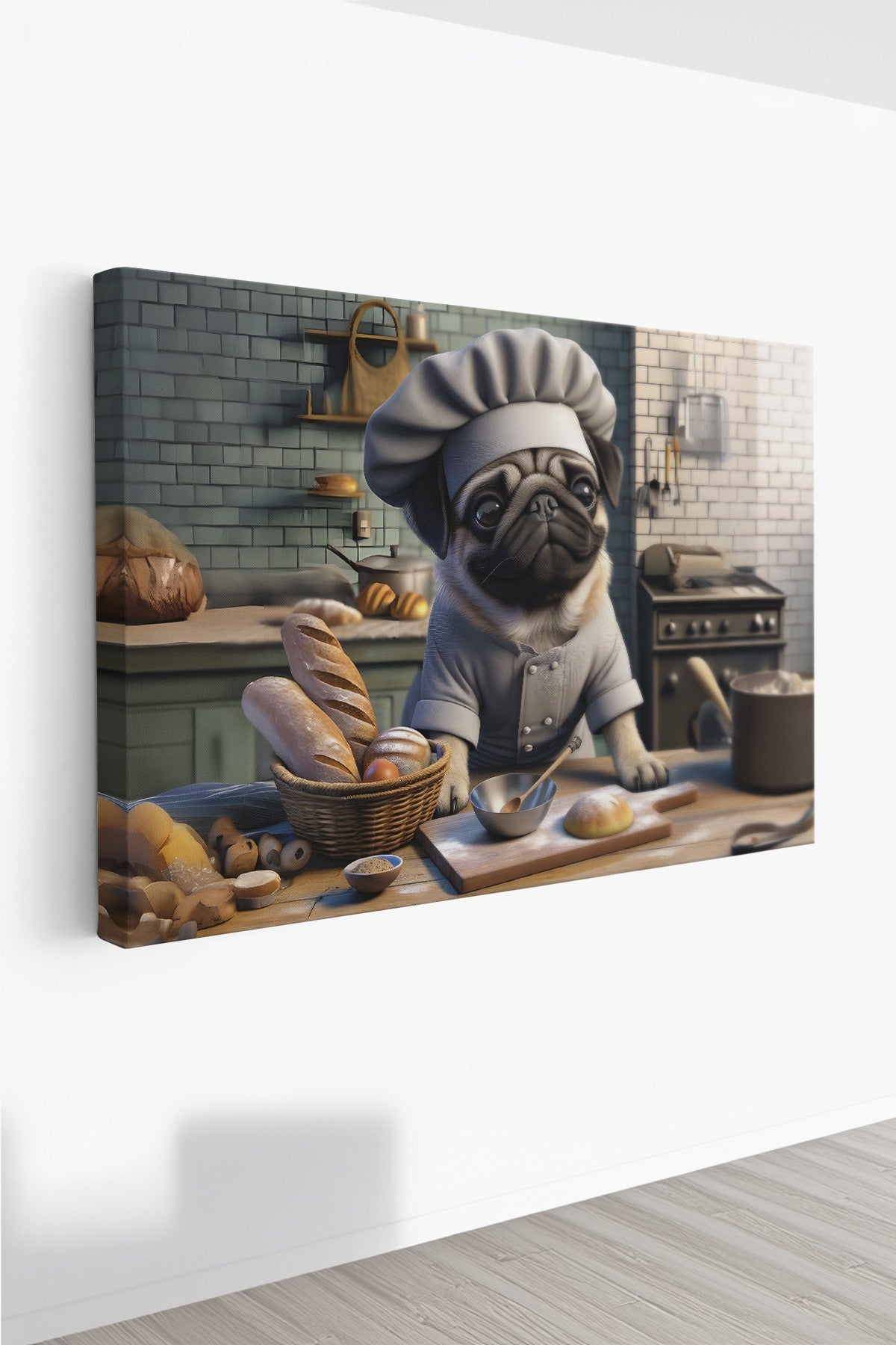 Quadro Decorativo em Tela 50x70cm - Arte Multicolor em Canvas 100% - Espessura 3cm para Decoração de Interiores