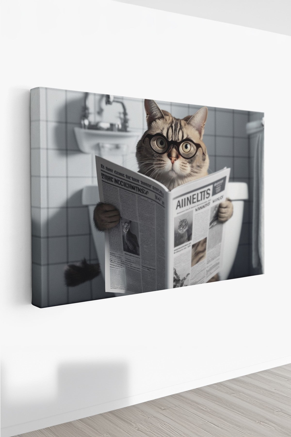 Quadro Decorativo em Tela 40x60cm - Arte Multicolor Premium 100% Canvas 3cm Espessura