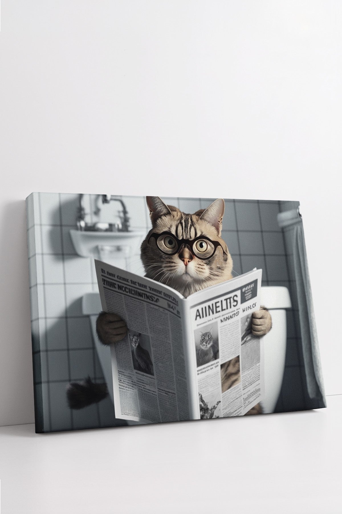 Quadro Decorativo em Tela 40x60cm - Arte Multicolor Premium 100% Canvas 3cm Espessura