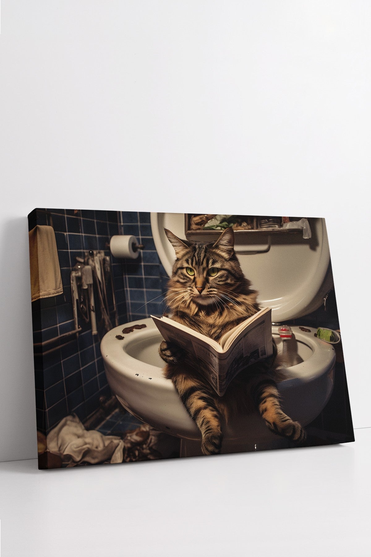 Quadro Decorativo em Tela 50x70cm - Arte Multicolor em Canvas 100% - Espessura 3cm para Decoração de Interiores