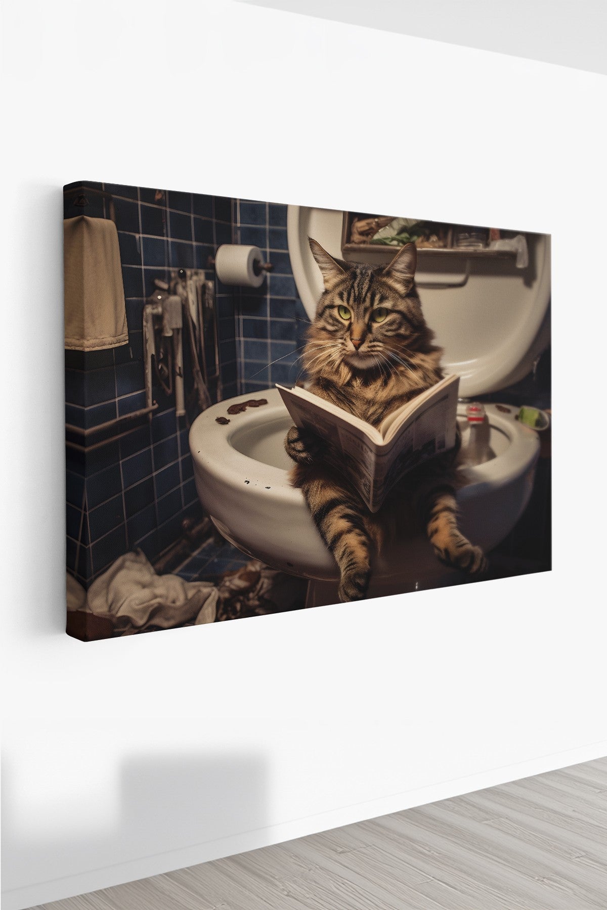 Quadro Decorativo em Tela 70x100cm - Arte Multicolor Premium 100% Canvas 3cm Espessura