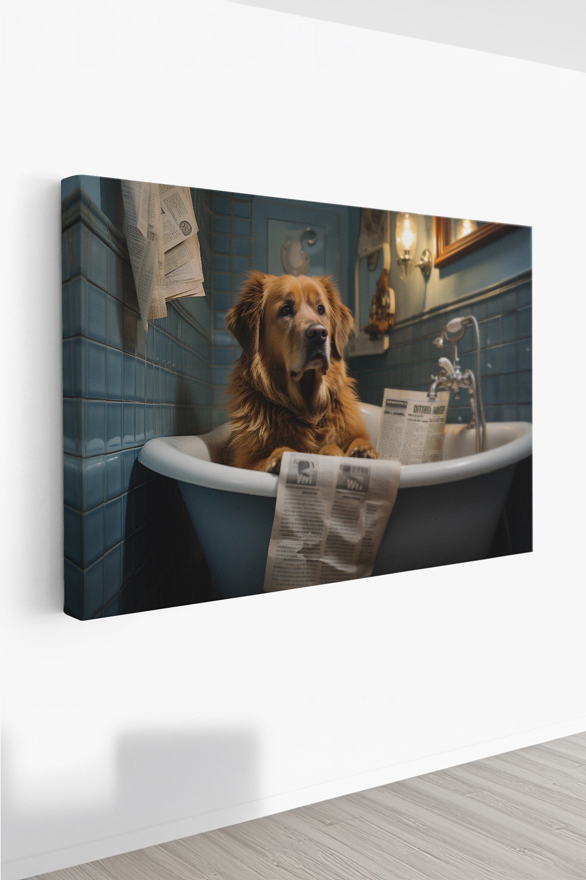 Quadro Decorativo em Tela 50x70cm - Arte Multicolor em Canvas 100% - Espessura 3cm para Decoração de Interiores