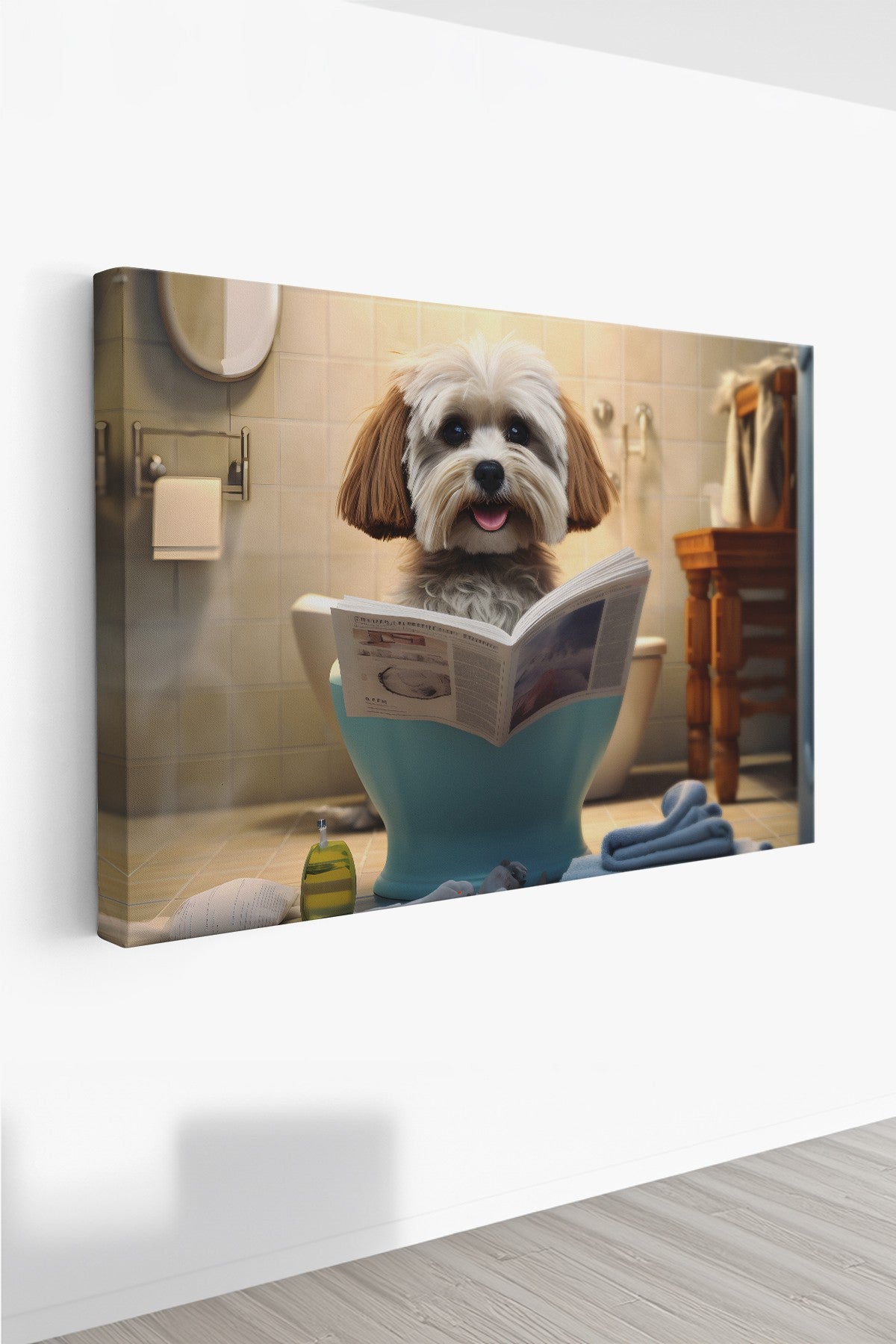 Quadro Decorativo em Tela 50x70cm - Arte Multicolor em Canvas 100% - Espessura 3cm para Decoração de Interiores