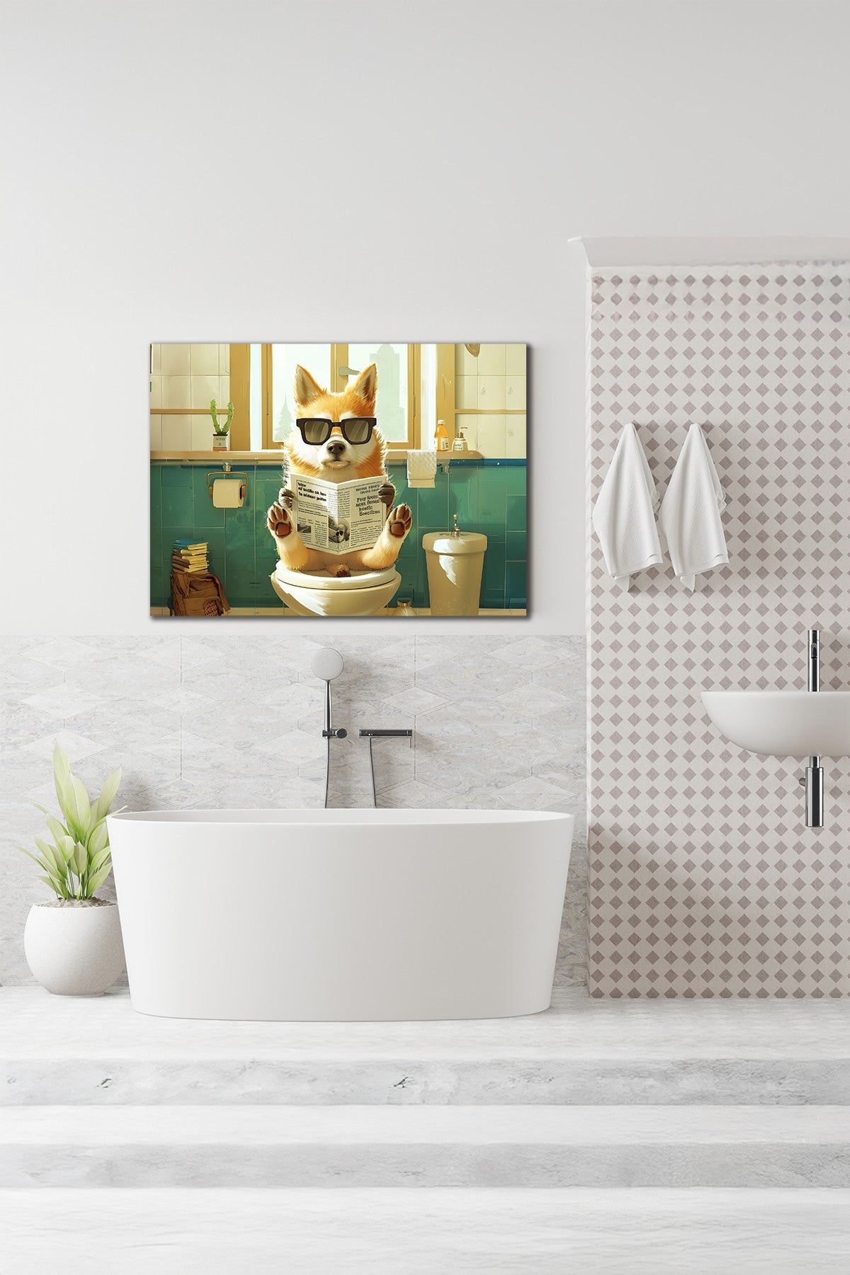 Quadro Decorativo em Tela 50x70cm - Arte Multicolor em Canvas 100% - Espessura 3cm para Decoração de Interiores