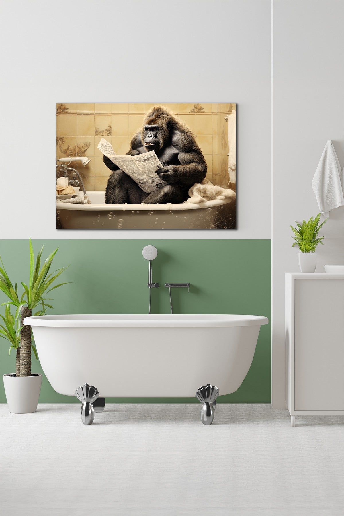 Quadro Decorativo em Tela 40x60cm - Arte Multicolor Premium 100% Canvas 3cm Espessura